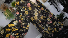 Load image into Gallery viewer, Love &amp; Legend Floral Surplice Rouched Belted Sheer Blouse Top XL-XXL
