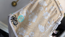 Load image into Gallery viewer, Ocean Drip Custom Pressed Hibiscus Flower Shorts LG-XL
