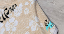 Load image into Gallery viewer, Ocean Drip Custom Pressed Hibiscus Flower Shorts LG-XL
