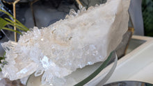 Load image into Gallery viewer, 5" Druzy Clear Quartz Crystal Cluster
