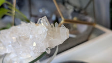 Load image into Gallery viewer, 5" Druzy Clear Quartz Crystal Cluster
