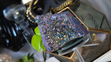 Load image into Gallery viewer, 4" Rainbow Aura Electroplated Amethyst Crystal Cluster
