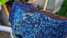 Load image into Gallery viewer, 6" Blue Aura Electroplated Amethyst Crystal Cluster
