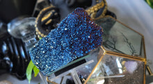Load image into Gallery viewer, 6" Blue Aura Electroplated Amethyst Crystal Cluster
