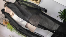 Load image into Gallery viewer, Uptown Girl Black Sheer Crop Cardigan XL-2XL
