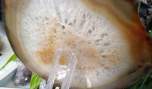 Load image into Gallery viewer, 5" Natural Brazilian Agate Quartz Crystal Slice
