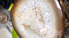 Load image into Gallery viewer, 5" Natural Brazilian Agate Quartz Crystal Slice
