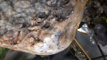 Load image into Gallery viewer, 9.5" Druzy Amethyst Crystal Cluster on Stand

