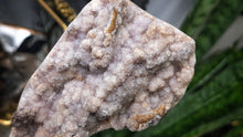 Load image into Gallery viewer, 6.5" Druzy Pink Amethyst Crystal Cluster on Stand
