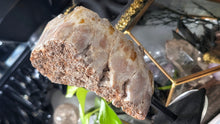 Load image into Gallery viewer, 6.5" Druzy Pink Amethyst Crystal Cluster on Stand
