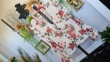 Load image into Gallery viewer, Sheer Boho Sleeve White Floral Blouse Top MD-LG
