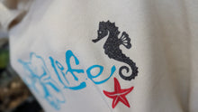 Load image into Gallery viewer, Salt Life Shark Ocean Nautical Glitter Hoodie 2XL NEW
