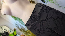Load image into Gallery viewer, Krazy Larry Velour Embossed Paisley Filigree Pants sz10
