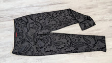 Load image into Gallery viewer, Krazy Larry Velour Embossed Paisley Filigree Pants sz10
