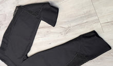 Load image into Gallery viewer, Victoria Secret Sport Black "Total Knockout" Mesh Leggings LG
