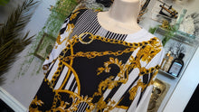 Load image into Gallery viewer, Marallis Collection Filigree Open Side Slit Blouse Top LG
