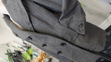 Load image into Gallery viewer, Jones New York Grey Wool Trench Coat sz12 *missing buttons*
