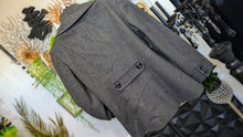 Load image into Gallery viewer, Jones New York Grey Wool Trench Coat sz12 *missing buttons*
