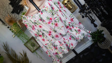 Load image into Gallery viewer, International Concepts White Floral Boho Blouse XL
