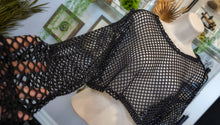 Load image into Gallery viewer, Black Mesh Bolero Crop Top LG-XL
