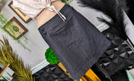 LOFT Sailor Denim Mini Skirt MD-LG
