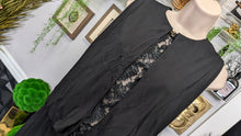 Load image into Gallery viewer, L'Agence Black Lace Pegged Dress SM-MD (no size tag)
