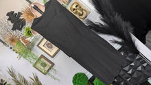 Load image into Gallery viewer, L'Agence Black Lace Pegged Dress SM-MD (no size tag)
