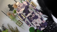 Charlotte Russe Purple Floral Sheer Bodycon Dress XS
