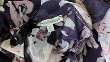 Load image into Gallery viewer, Charlotte Russe Purple Floral Sheer Bodycon Dress XS
