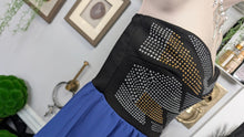 Load image into Gallery viewer, Charlotte Russe Blue Strapless Studs Flowy Dress MD
