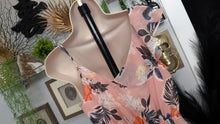 Load image into Gallery viewer, "A New Day" Pink Floral Ruffle Sun Dress SM

