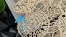 Load image into Gallery viewer, Garage Tan Embroidery Cover Up Dress MD *stained spots*
