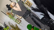 Mossimo B&W Sailor V-Line Maxi Dress MD-LG (Belt & Necklace Not Included)