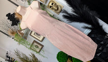 Load image into Gallery viewer, Charlotte Russe Dusty Rose Velour Sheath Dress MD
