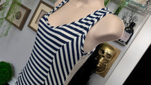 Load image into Gallery viewer, Finn &amp; Clover Nautical Navy Sailor Maxi Dress SM
