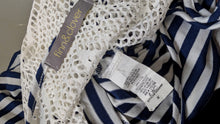 Load image into Gallery viewer, Finn &amp; Clover Nautical Navy Sailor Maxi Dress SM
