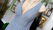 Load image into Gallery viewer, Azazie "Christiana" Twilight Blue Chiffon Prom Bridal Dress szA8 (4-6) NWT
