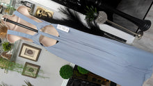 Load image into Gallery viewer, Azazie "Christiana" Twilight Blue Chiffon Prom Bridal Dress szA8 (4-6) NWT

