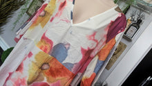 Load image into Gallery viewer, Floral Tie Dye Sheer Cover Up Dress XXL NWT
