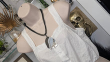 Load image into Gallery viewer, Blue Lace Agate Crystal Necklace
