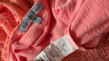 Load image into Gallery viewer, Charlotte Russe Coral Lace Crop Top MD
