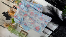 Load image into Gallery viewer, Aodizi Rhinestone Ruffle Sheer Blouse SM
