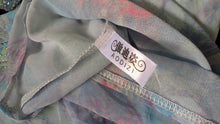 Load image into Gallery viewer, Aodizi Rhinestone Ruffle Sheer Blouse SM
