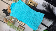 Load image into Gallery viewer, Jaipur Blue Smocked Ruffle Blouse Tank Top SM
