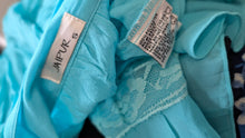 Load image into Gallery viewer, Jaipur Blue Smocked Ruffle Blouse Tank Top SM

