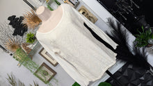 Load image into Gallery viewer, oneA Lace Knit Ivory Long Sleeve Top MD
