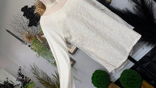 Load image into Gallery viewer, oneA Lace Knit Ivory Long Sleeve Top MD
