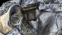 Load image into Gallery viewer, Chelsea &amp; Theodore Crochet Sleeve Blouse Top LG
