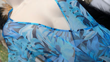 Load image into Gallery viewer, LouLou Blue Sheer Blouse Top MD
