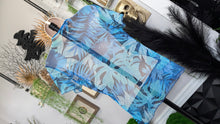 Load image into Gallery viewer, LouLou Blue Sheer Blouse Top MD
